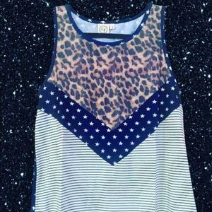 Leopard & Star Tank Top - Women’s
